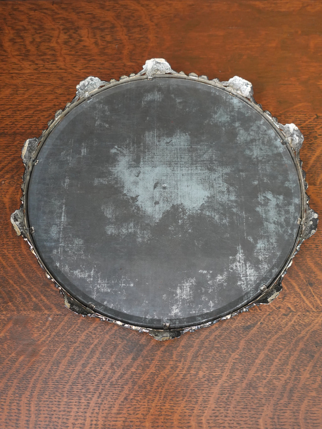 Floral Mirror Plateau Tray