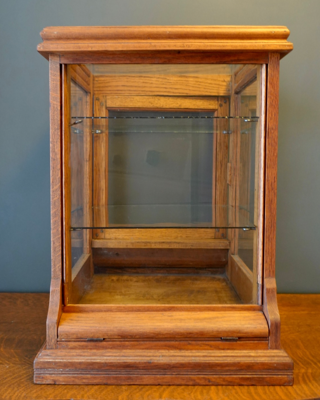Antique Oak Showcase