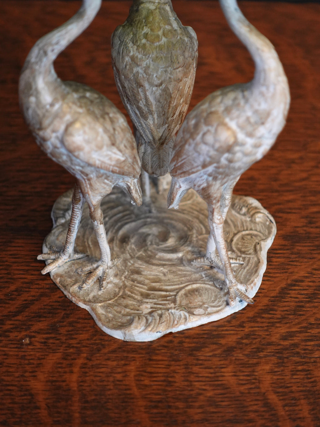 Loetz Style Bowl With Stork Base