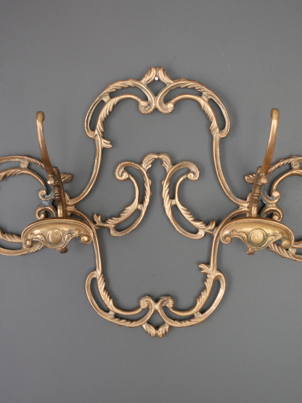 Ornate Brass Coat Rack
