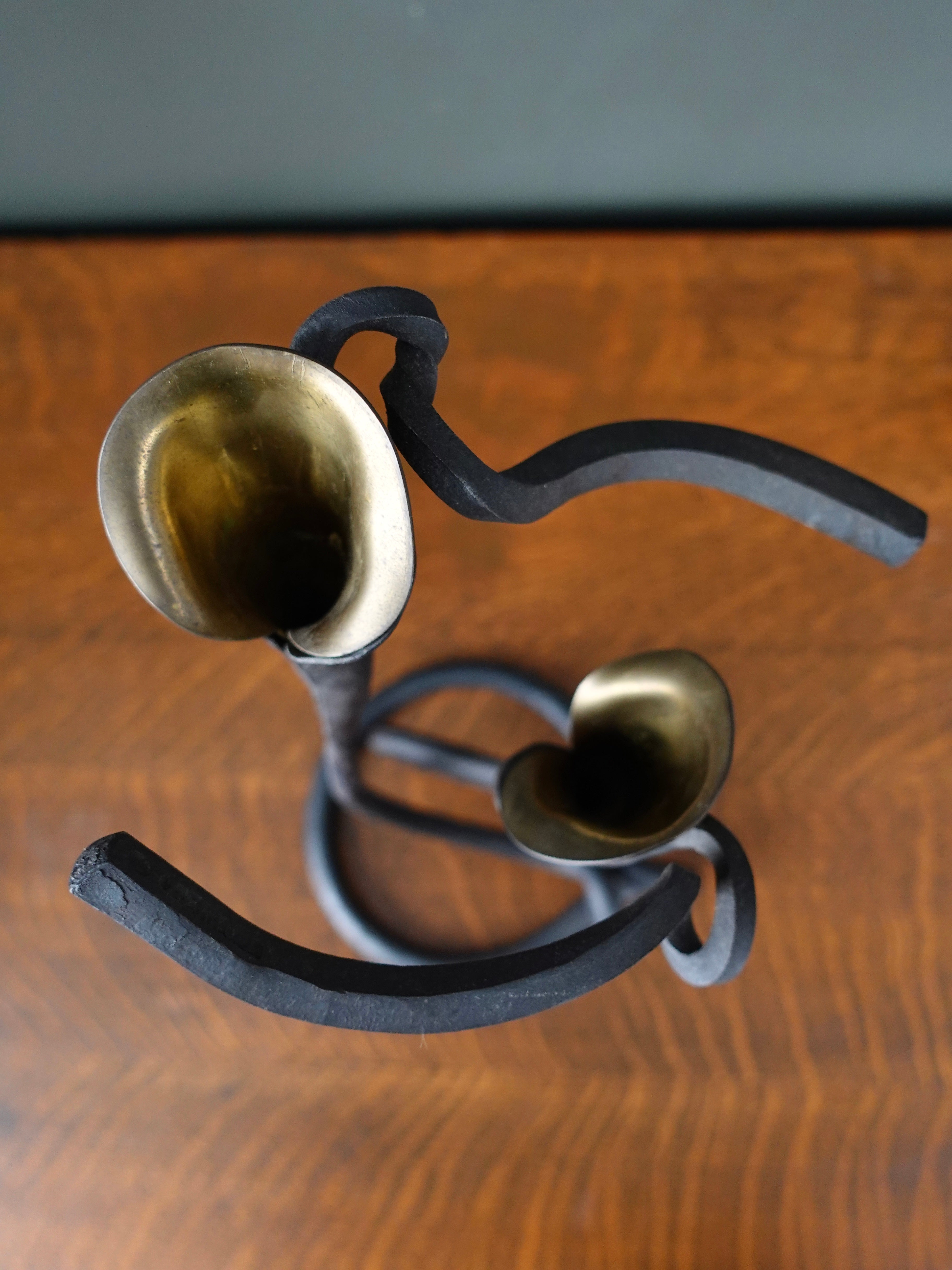 Jack Brubaker Wrought Iron Calla Lily Candelabra