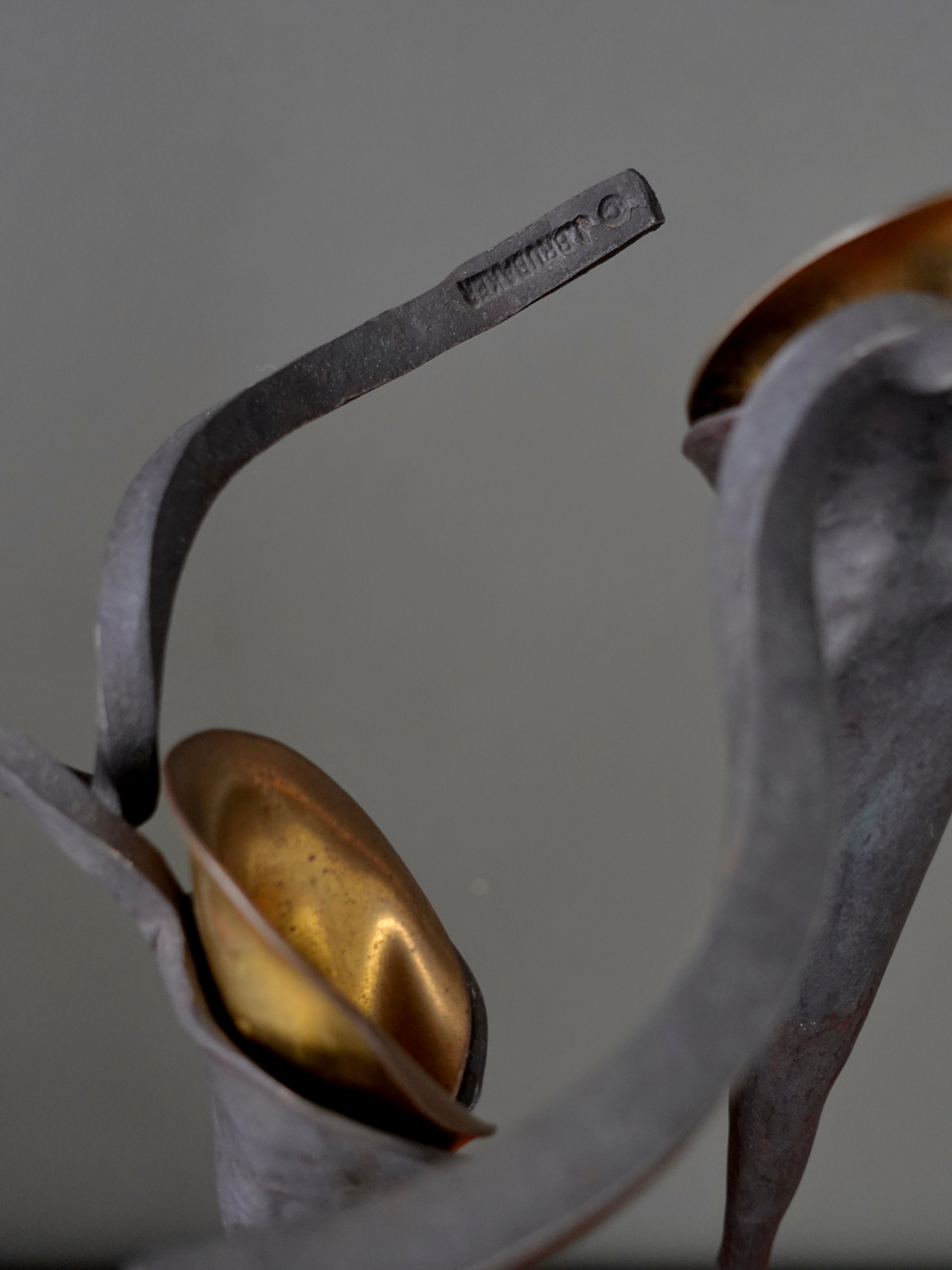 Jack Brubaker Wrought Iron Calla Lily Candelabra